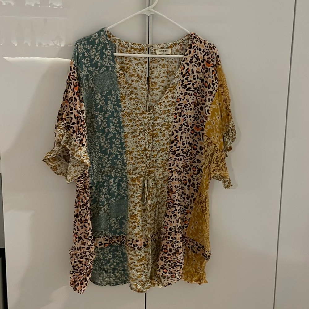 Printed Romper, umgee brand, true to size , used once